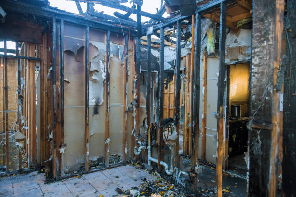 Professional Fire Damage Restoration technician working in Frankfort, KY